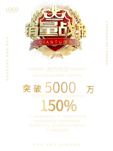 原创销售排行榜喜报战报企业喜报海报黑金
