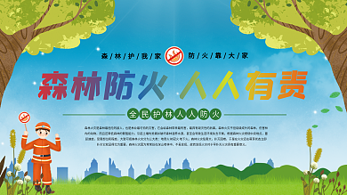 森林防火公益宣传展板