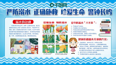 防溺水健康展板