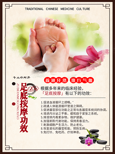 足底按摩海报设计