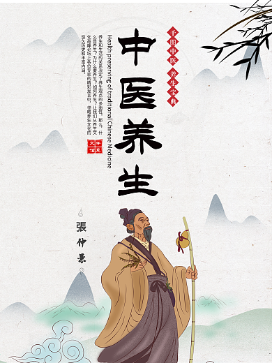 中医中药养生古代名医介绍中国风枸杞海报