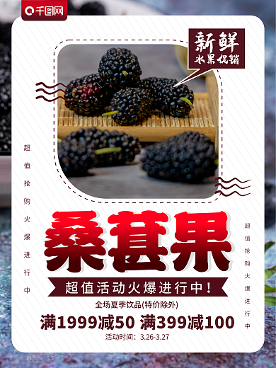 桑葚果促销满减超值活动火爆进行中