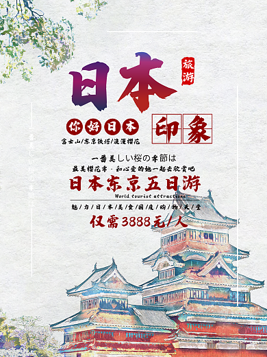 日本印象旅游海报