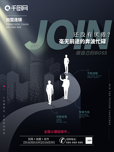 招商加盟连锁创业海报
