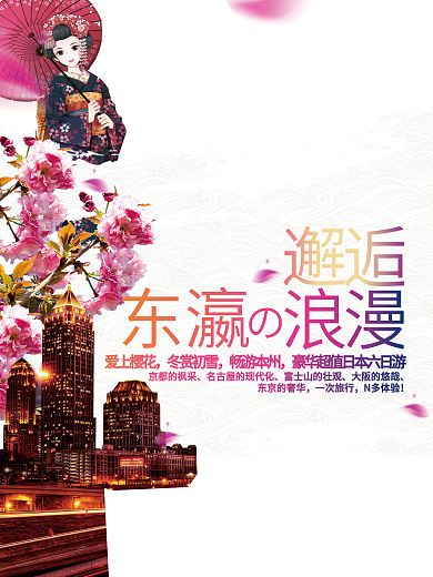 日本城市旅游海报设计