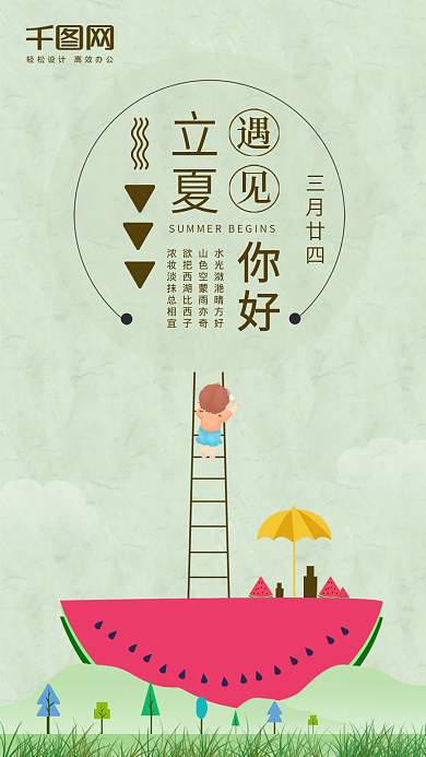 二十四节气立夏手机用图