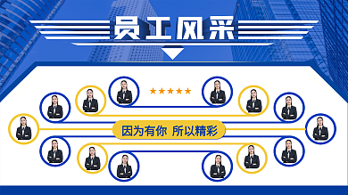 商务风企业员工风采