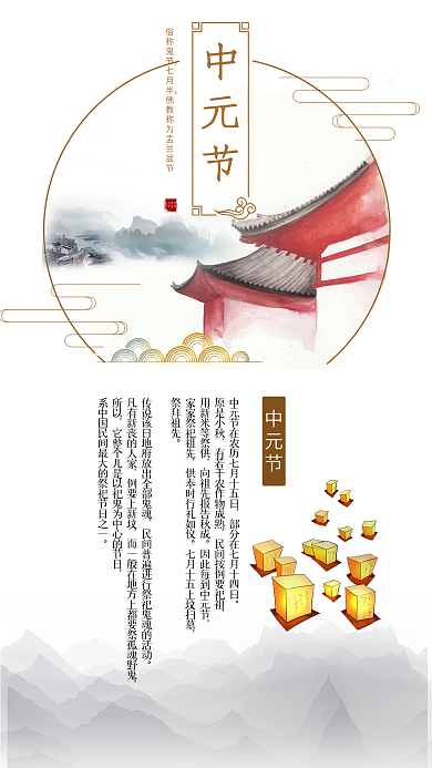 中元节信息长图