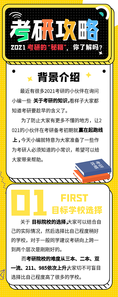 原创考研信息攻略资讯信息长图