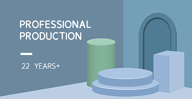 c4d立体蓝色简约海报banner背景