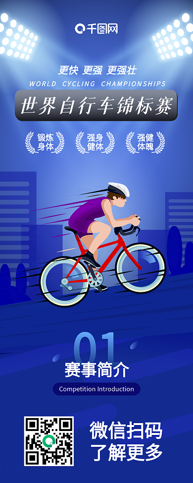 原创世界自行车锦标赛干货分享信息长图
