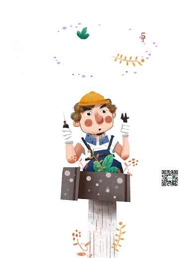 五一劳动节快乐原创插画人物海报