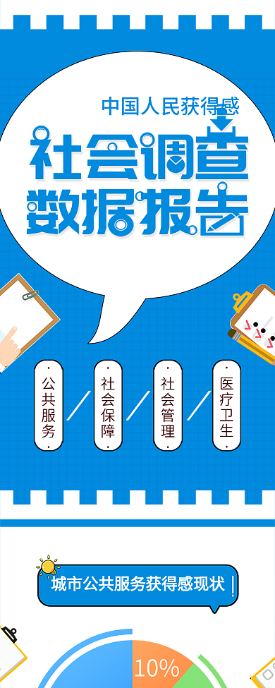 社会调查数据报告图表数据分析信息长图
