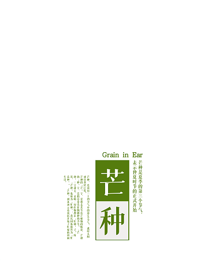传统二十四节气芒种节气海报