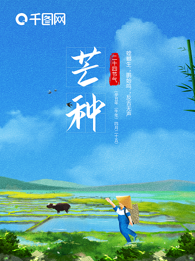 芒种二十四节气海报设计