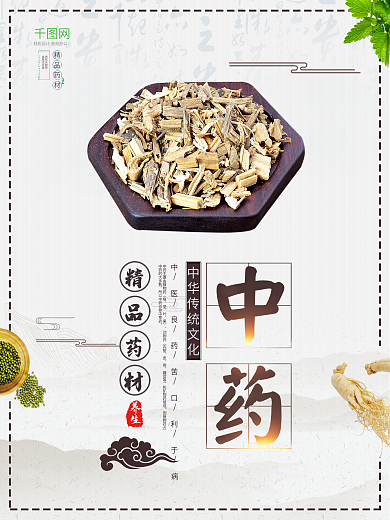 简约大气中药海报设计
