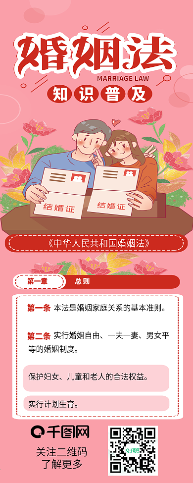 婚姻法普法知识普及信息长图