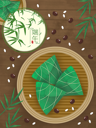 端午节节日海报端午粽子飘香