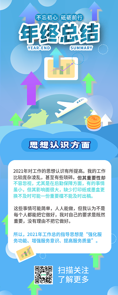 原创企业年终总结报告信息长图2