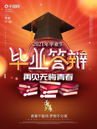 原创毕业答辩海报