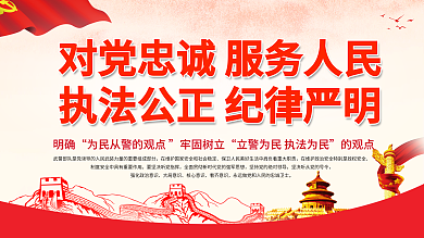 践行训词精神宣传栏