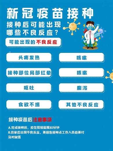 新冠疫苗接种宣传科普海报