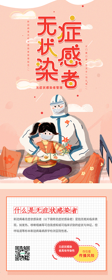 新冠肺炎无症状感染者科普规范管理信息长图