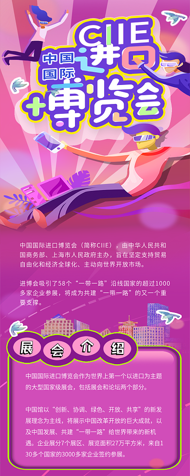 进博会内容介绍信息长图2