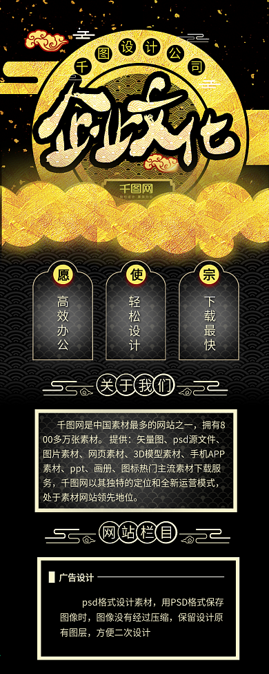 企业文化企业宣传企业文化信息长图设计