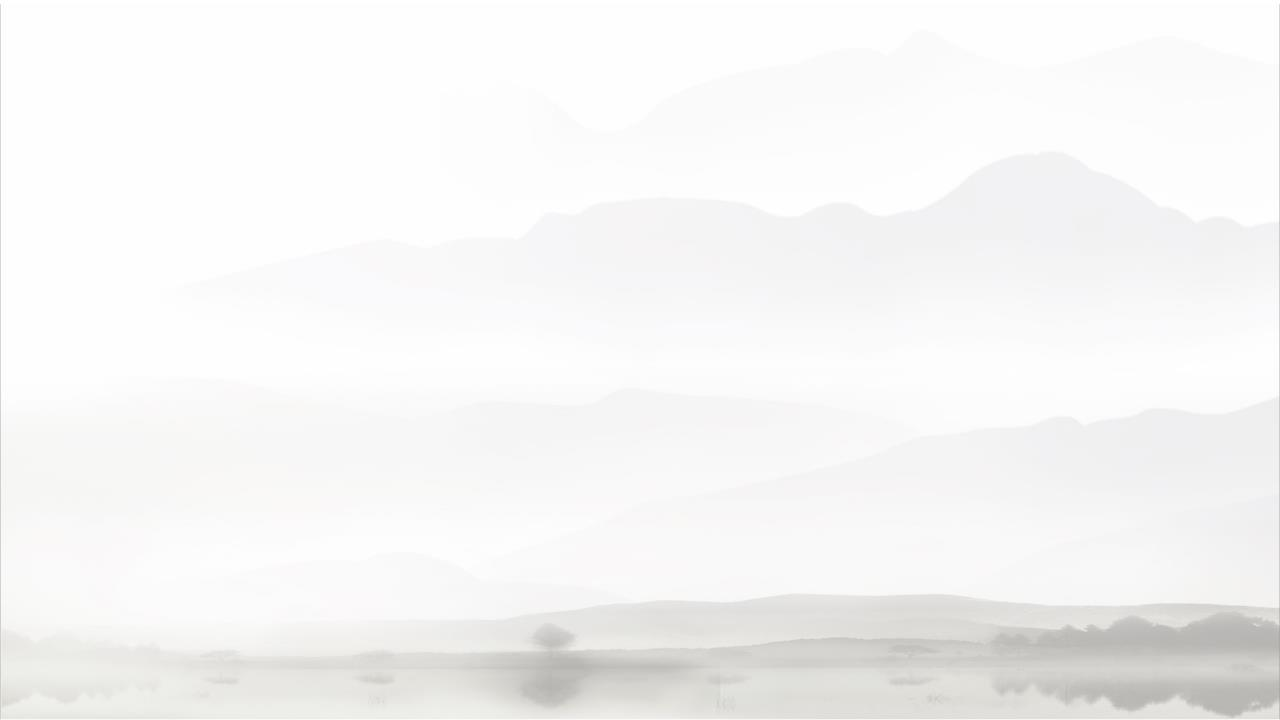 淡雅水墨畫魚中國風(fēng)PPT模板