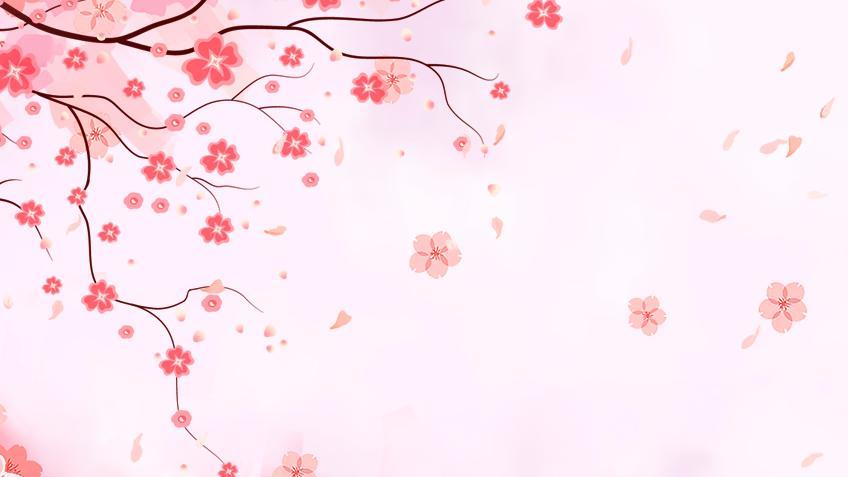 古城櫻花浪漫通用模版