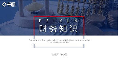 红蓝商务财务知识培训通用版PPT
