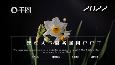 黑红大气商务通用PPT