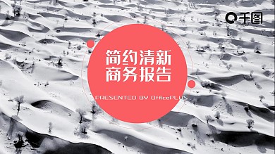 欧美风极简商务总结精品ppt模板