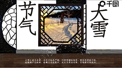 简约传统节日大雪活动策划PPT模板