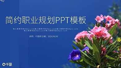 简约职业规划PPT模板