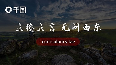 2022个人简历黑色简约实用