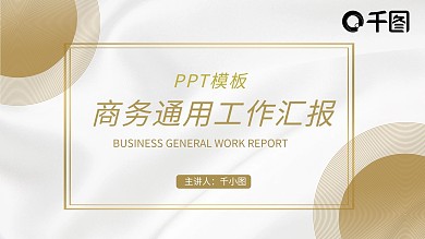白金简约大气商务通用工作汇报总结