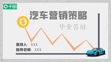 市场营销专业毕业答辩PPT模板
