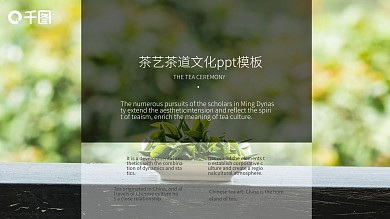 企业介绍茶艺茶道ppt模板