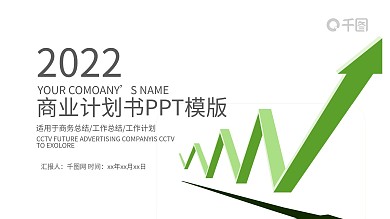 绿色商业策划书创业计划项目投资ppt背景