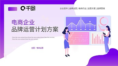 电商品牌运营计划PPT模板
