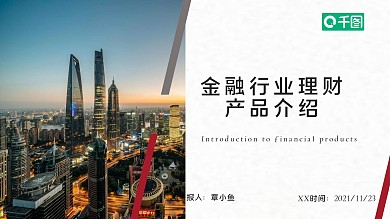 金融行业理财产品介绍