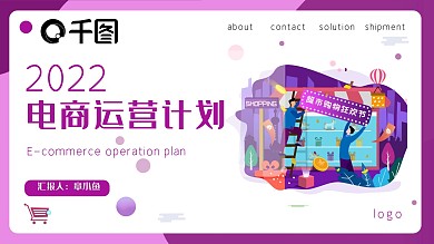 电商品牌运营计划PPT模板