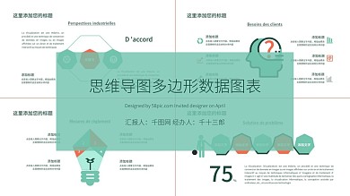 思维导图多边形数据图表