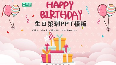 生日策划ppt模板