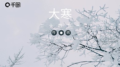 简约传统节气大寒活动策划PPT模板