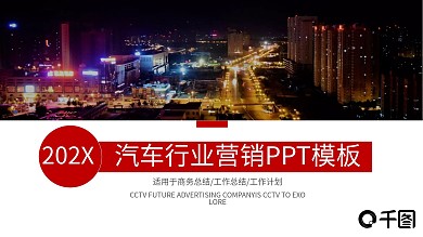 商务风汽车行业营销策划PPT模板