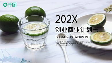 简约时尚商业计划书PPT模板