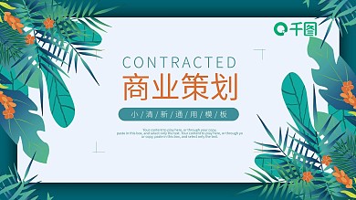 商业创业项目融资策划计划书通用ppt图片